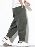 Men's Casual Solid Color Drawstring Harem Pants