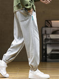 Men's Comfy Loose Fit Joggers Casual Sports Pants with Elastic Waist