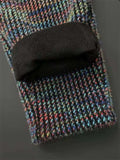 Men's Color Block Casual Knitted Pants Anti-Wrinkle Winter Daily Wear