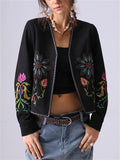French Style Embroidered Cardigan Jacket for Women