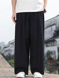 Men's Chinese Style Summer Breathable Loose Fit Casual Pants