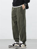 Men's Cotton Loose Fit Cargo Jogger Pants Casual Daily Wear