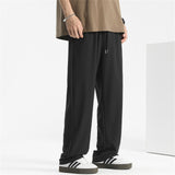 Men's Summer Cool Solid Color Quick-dry Drape Straight Pants