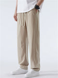 Men's Summer Breathable Ice Silk Loose Straight Leg Casual Pants