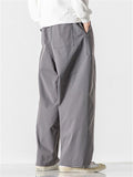 Japanese Style Men's Trendy Cropped Straight Cargo Pants