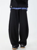 Mens Comfortable Loose Fit Straight Leg Scimitar Pants