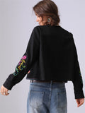 French Style Embroidered Cardigan Jacket for Women