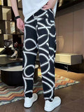 Men's Summer Casual Loose Fit Graphic Print Lightweight Pants