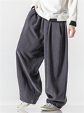 Men's Winter Corduroy Trendy Loose Floor-Length Harem Pants