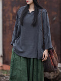 Female Solid Batwing Sleeve Chinese Style T-shirts
