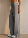 Women Wide Leg High Waist Soft Yoga Lounge Pants