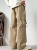 ‌Men's American Style Loose Fit Utility Cargo Pants with Pockets Streetwear‌