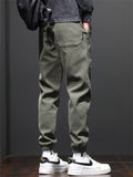 Men's Loose Fit Drawstring Casual Sports Cargo Joggers Pants with Multi-Pockets