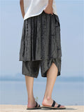 Men's Summer Ripped Asymmetric Capri Pants