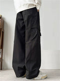 ‌Men's American Style Loose Fit Utility Cargo Pants with Pockets Streetwear‌