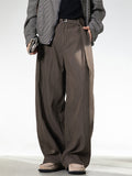 ‌Men's Casual Loose Fit Old Money Style Textured Straight Leg Pants
