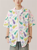 Men's Holiday Style Print Casual Short Sleeve Beach Shirts