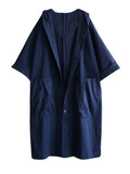 Casual Large Pocket Long Trench Coat for Women