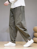 Men's Cozy Cotton Linen Striped Pants
