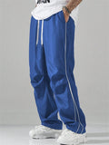 Men's Retro High Street Contrast Color Casual Sweatpants
