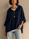 Women's Oversized Pullover Knit Hooded Sweater