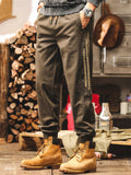 ‌Men's American Style Vintage Loose Fit Side Striped Jogger Pants