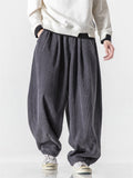 Men's Winter Corduroy Trendy Loose Floor-Length Harem Pants