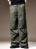 ‌Men's Autumn Retro Loose Fit Straight Leg Baggy Cargo Parachute Pants