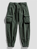 Men's Casual Streetwear Thickened Cargo Jogger Pants Regular Fit