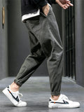 Causal Jogger Pants for Men with Elastic Waist and Cuffed Hems