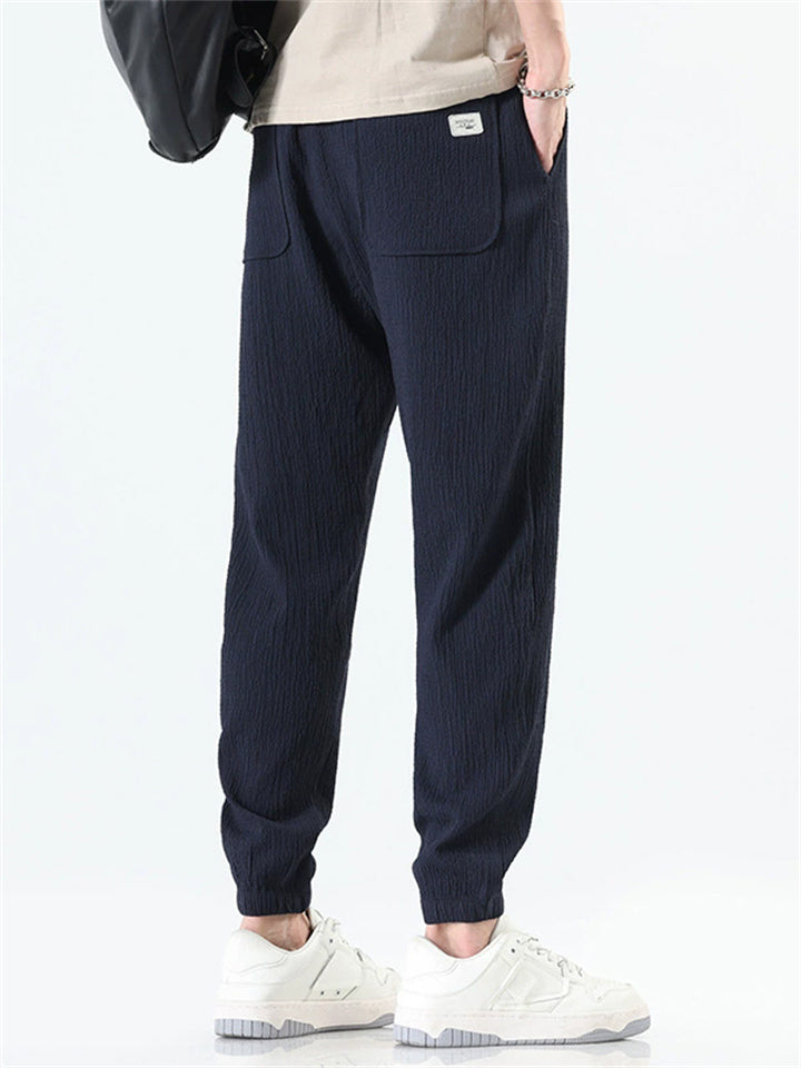 ‌Men's Summer Lightweight Quick Dry Texture Breathable Jogger Pants