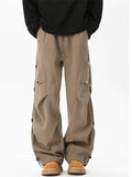 Male's Autumn Vibe Style Cargo Pants Loose Fit Utility Pockets