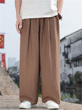 Men's Chinese Style Summer Breathable Loose Fit Casual Pants