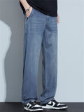Men's Summer Comfortable Loose Straight Leg Retro Denim Pants