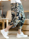 Men's Summer Trendy Print Casual Carrot Capri Pants