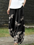 Stylish Graffiti Relaxed Printed Pants for Women