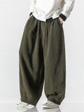 Men's Winter Corduroy Trendy Loose Floor-Length Harem Pants