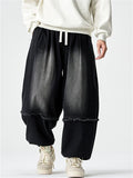 Men's Autumn Japanese Style Vintage Loose Harem Wide Leg Baggy Jeans