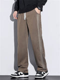 Men's Casual Straight Leg Side Patchwork Pants