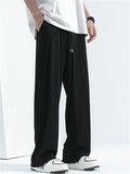 Men's Summer Cool Stripe Quick-Dry Drape Straight Pants