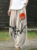 Stylish Graffiti Relaxed Printed Pants for Women