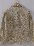 Japanese Style Retro Cotton Lapel Pockets Jacket for Men