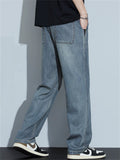 Men's Summer Comfortable Loose Straight Leg Retro Denim Pants