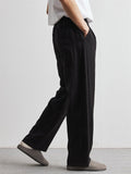 Japanese Style Men's Casual Drape Straight Pants
