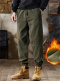 Men's Cotton Loose Fit Cargo Jogger Pants Casual Daily Wear