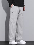 Men's Autumn Loose Fit Outdoor Drawstring Cargo Pants with Pockets