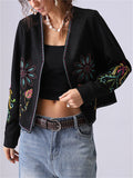 French Style Embroidered Cardigan Jacket for Women