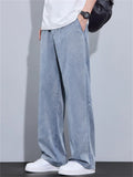 Women's Summer Simple Washed Loose Fit Wide Leg Straight Denim Jeans