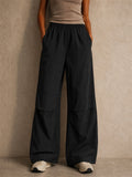 Women Streetwear Outdoor Wide Leg Baggy Cargo Parachute Pants