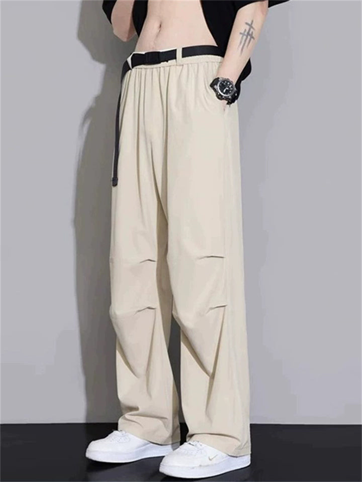Men's Simple Casual Summer Quick Dry Loose Fit Cargo Pants